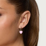 Pinky Heart Earrings