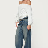 Nannie Off Shoulder Oversized Top