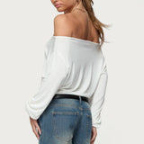 Nannie Off Shoulder Oversized Top