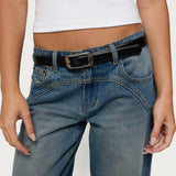 Buckle Babe Faux Leather Belt