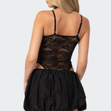 Strappy Sheer Lace Bodysuit