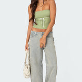 Elsie Knitted Tie Tube Top