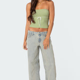Elsie Knitted Tie Tube Top