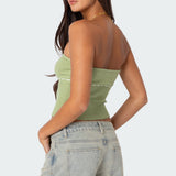 Elsie Knitted Tie Tube Top