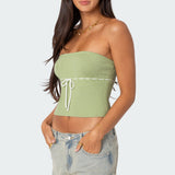 Elsie Knitted Tie Tube Top