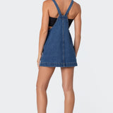 Overall Denim Mini Dress