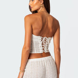 Lemon Lacey Cotton Corset