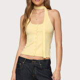 Two Piece Knit Halter Top