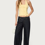 Two Piece Knit Halter Top