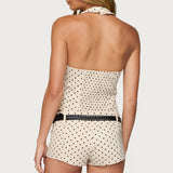 Twyla Polka Dot Halter Top