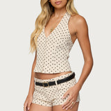 Twyla Polka Dot Halter Top