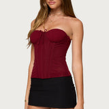 Guinivere Smocked Strapless Corset