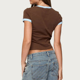 Zeke Contrast T Shirt