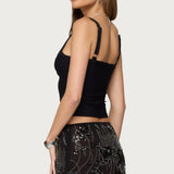 Karin Cut Out Ribbed Tank Top