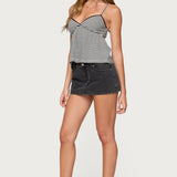 Orietta Striped Babydoll Top