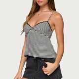 Orietta Striped Babydoll Top