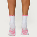 Heart & Bow Pilates Socks