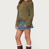 Keiko Studded Denim Mini Skirt