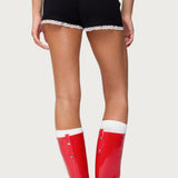 Sansa Lacey Knit Micro Shorts