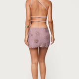 Astrid Beaded Mini Skirt