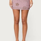 Astrid Beaded Mini Skirt