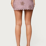 Astrid Beaded Mini Skirt