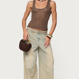Eleora Sequin Knit Tank Top