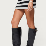 Kezia Striped Knit Mini Skort