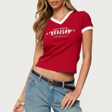 Santa Monica V Neck T Shirt