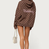 Chelsie Polka Dot Foldover Shorts