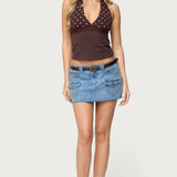 Ginny Mixed Polka Dot Halter Top