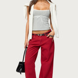 Rhoda Contrast Polka Dot Tank Top