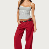 Rhoda Contrast Polka Dot Tank Top