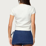 Coreen Button Up Knit Top