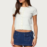 Coreen Button Up Knit Top
