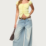 Lilibet Sweetheart Button Up Top