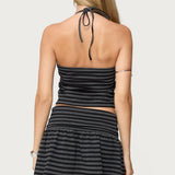 Moria Striped Halter Top