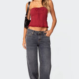 Lacey Knit Tube Top