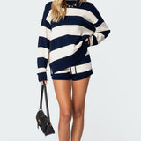 Riley Striped Knit Shorts