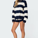Riley Striped Knit Shorts