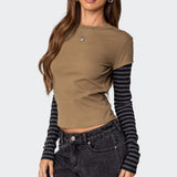 Eliana Layered Long Sleeve T Shirt