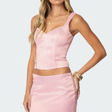 Camila Satin Effect Corset