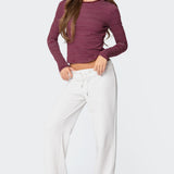 Brianna Striped Long Sleeve T Shirt