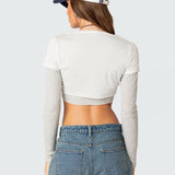 Layered Long Sleeve T Shirt