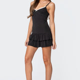 Cienna Strappy Polka Dot Mini Dress