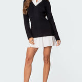 Two In One Collared Sweater Dress