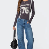 Frenchy Long Sleeve T Shirt