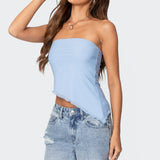 Vivi Mesh Asymmetric Tube Top