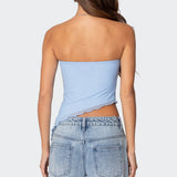 Vivi Mesh Asymmetric Tube Top