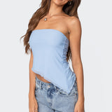 Vivi Mesh Asymmetric Tube Top